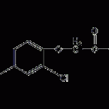 2,4-Dichlorophenoxyacetic acid structural formula