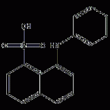 8-aniline-1-naphthalenesulfonic acid structural formula