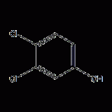 3,4-dichlorophenol structural formula